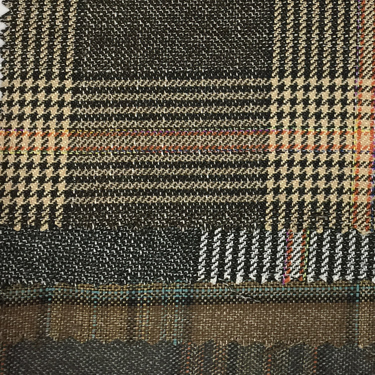 Yunfantex Europe Style Pattern Houndstooth Jacquard Yarn Dyed Tricot Knit Suiting Fabric For Coat