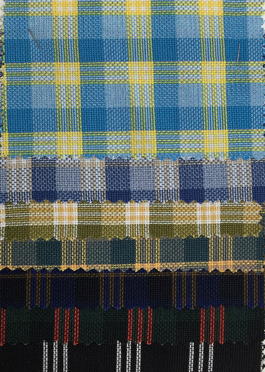 Yunfantex Shirts Fabric Cotton Check Fabric Breathable Woven Shirt Fabric for Garment
