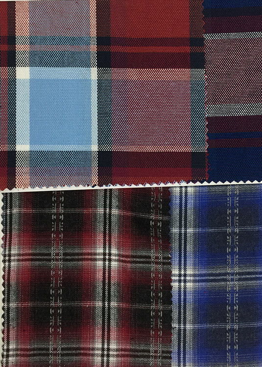 Yunfantex High Quality Check Plaid Flannel Cotton School Uniform Fabric for Shirt