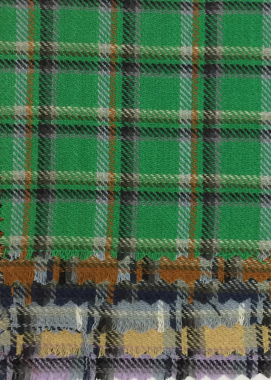 Yunfantex Yarn Dyed Cotton Tartan Check Flannel Fabric Plaid Shirt Fabric