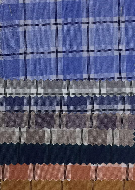Yunfantex Woven Checked Plaid Fabric Cotton Flannel Fabric for Shirts Underlinen