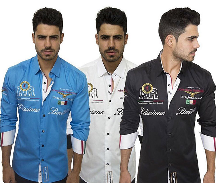 5.jpg Yunfantex Mens Long Sleeve Cotton Shirts Mens Vintage Embroidered Formal Shirts For Men