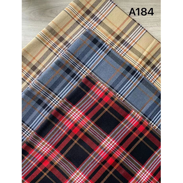 184.jpg Yunfantex High Quality Check Plaid Fabric for Shirts Blouses Uniform Woven Fabric