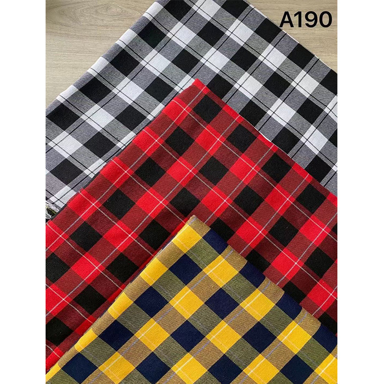 190.jpg Yunfantex High Quality Check Plaid Fabric for Shirts Blouses Uniform Woven Fabric