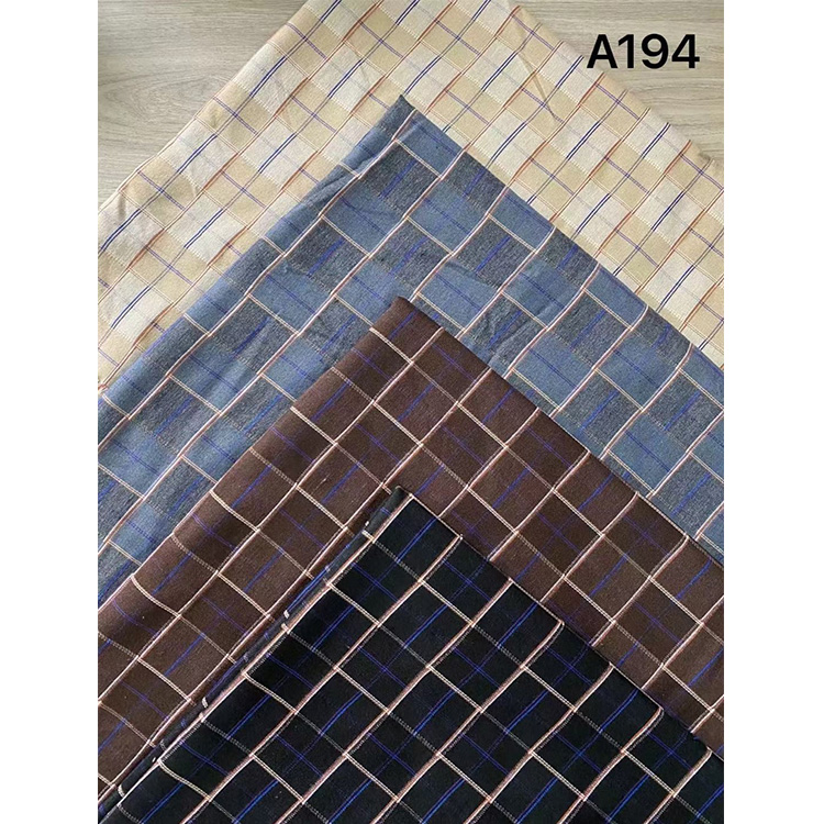 Yunfantex High Quality Check Plaid Fabric for Shirts Blouses Uniform Woven Fabric