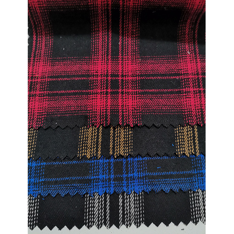 Yunfantex Cotton Plaid Yarn Dyed Flannel Shirting Fabric For School Uniforms
