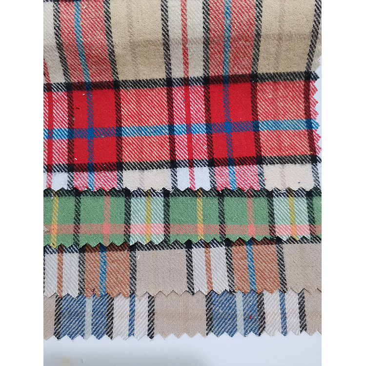 Yunfantex Cotton Plaid Yarn Dyed Flannel Shirting Fabric For School Uniforms