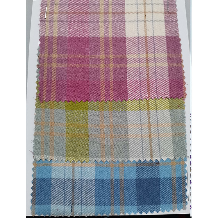 Yunfantex Yarn Dyed Twill Weave Soft Tartan Plaid Flannel Fabric for Garment