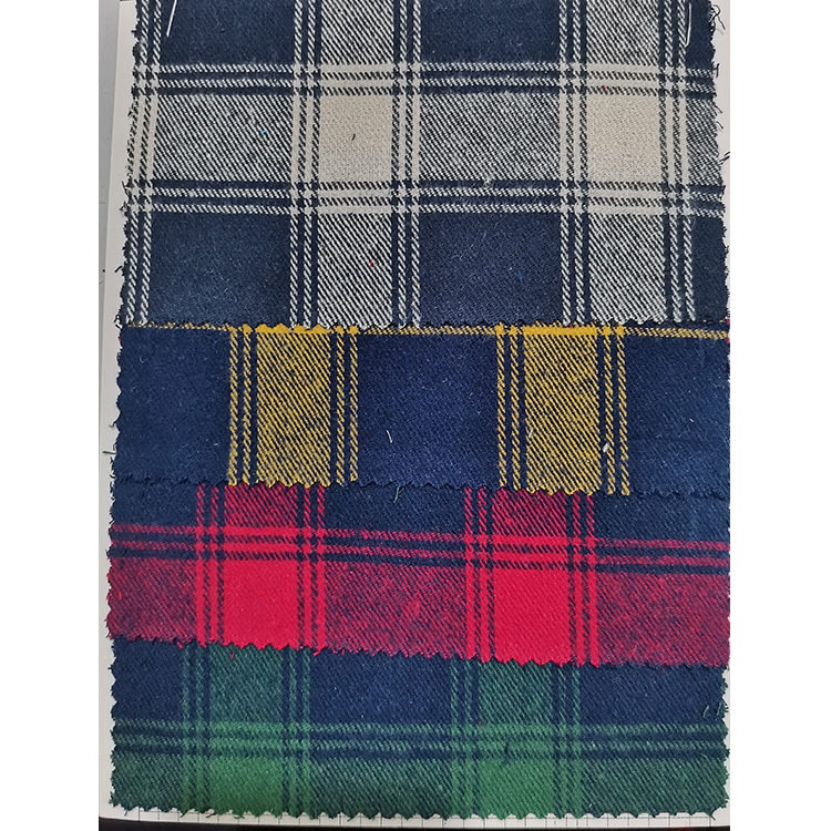 Yunfantex Yarn Dyed Twill Weave Soft Tartan Plaid Flannel Fabric for Garment