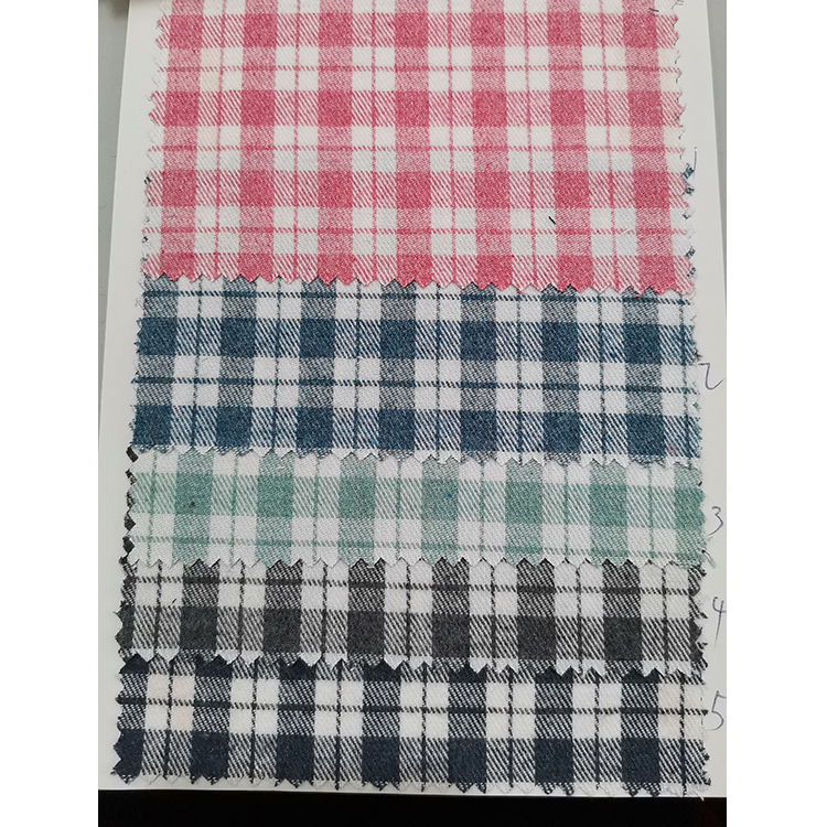Yunfantex Yarn Dyed Twill Weave Soft Tartan Plaid Flannel Fabric for Garment