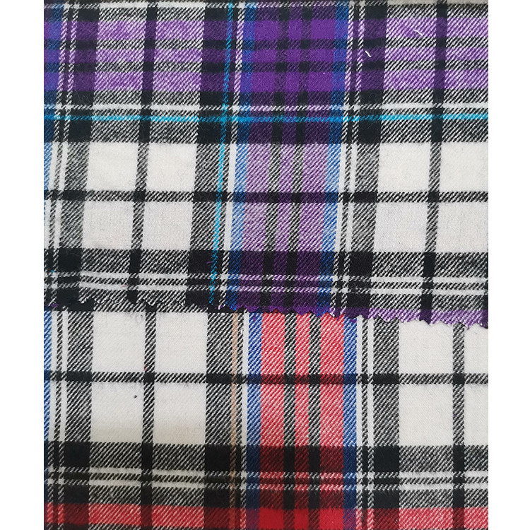3.jpg Yunfantex Wholesale Plaid Shirting Fabric Check Yarn Dyed Woven Flannel Fabric