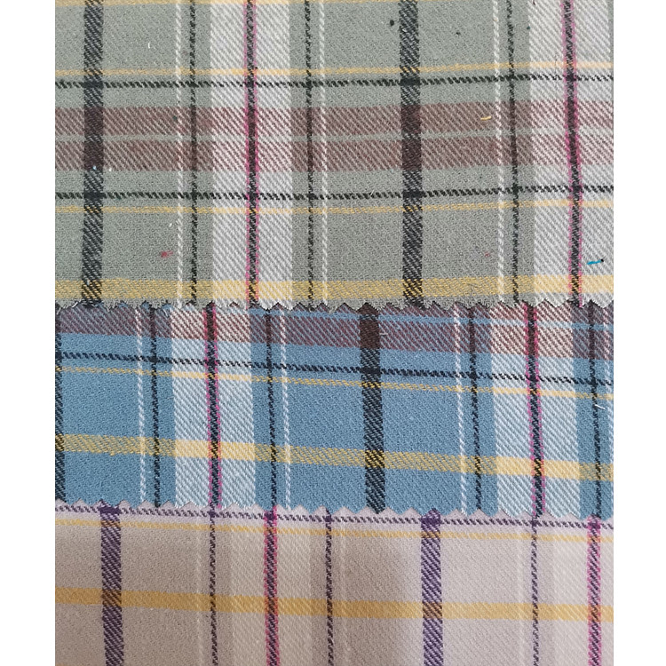 5.jpg Yunfantex Wholesale Plaid Shirting Fabric Check Yarn Dyed Woven Flannel Fabric