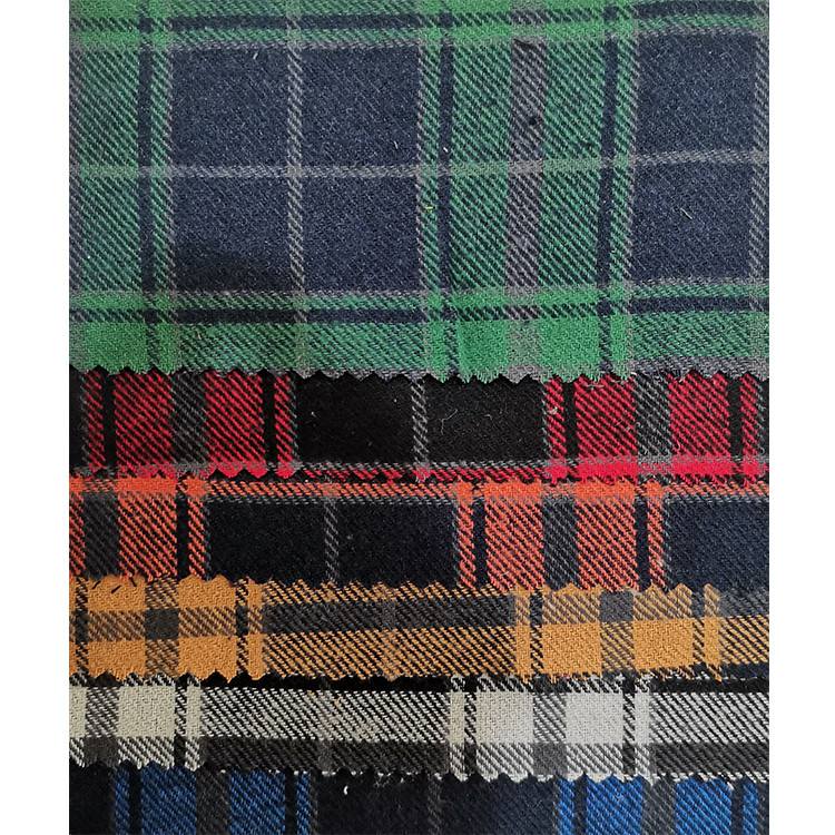 7.jpg Yunfantex Wholesale Plaid Shirting Fabric Check Yarn Dyed Woven Flannel Fabric