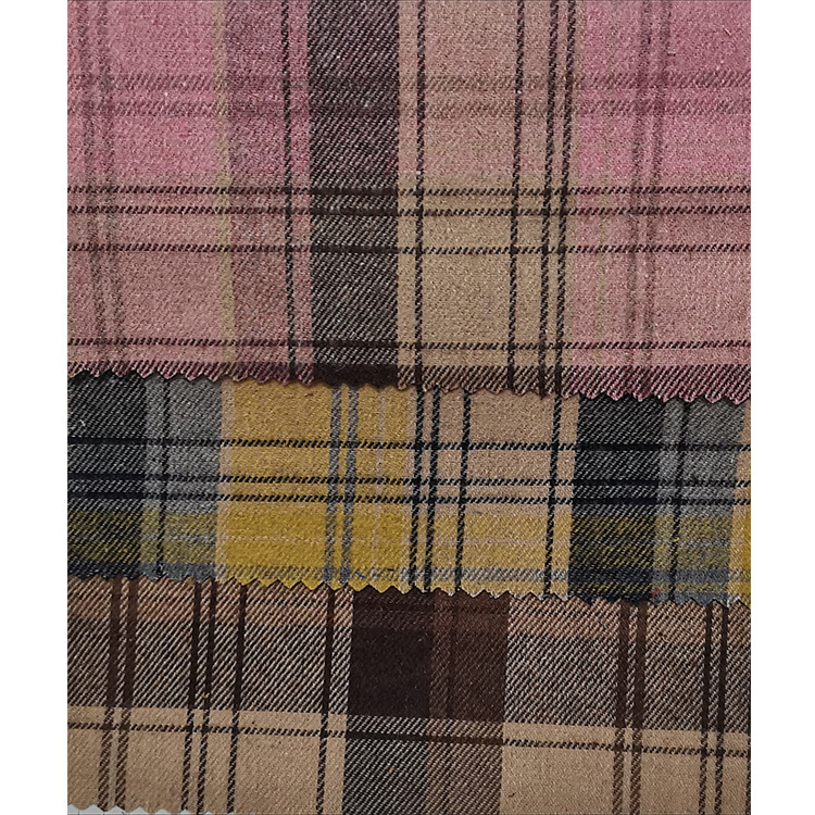 11.jpg Yunfantex Wholesale Plaid Shirting Fabric Check Yarn Dyed Woven Flannel Fabric