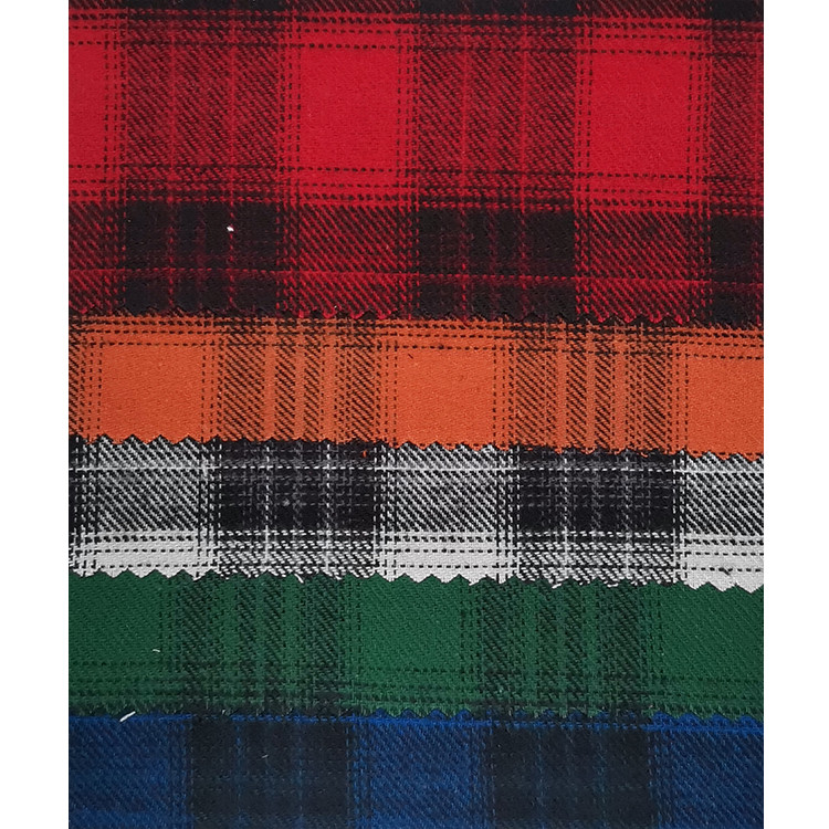 Yunfantex Cotton Flannel Check Twill Yarn-dyed Weave Plaids for School Uniform Shirts