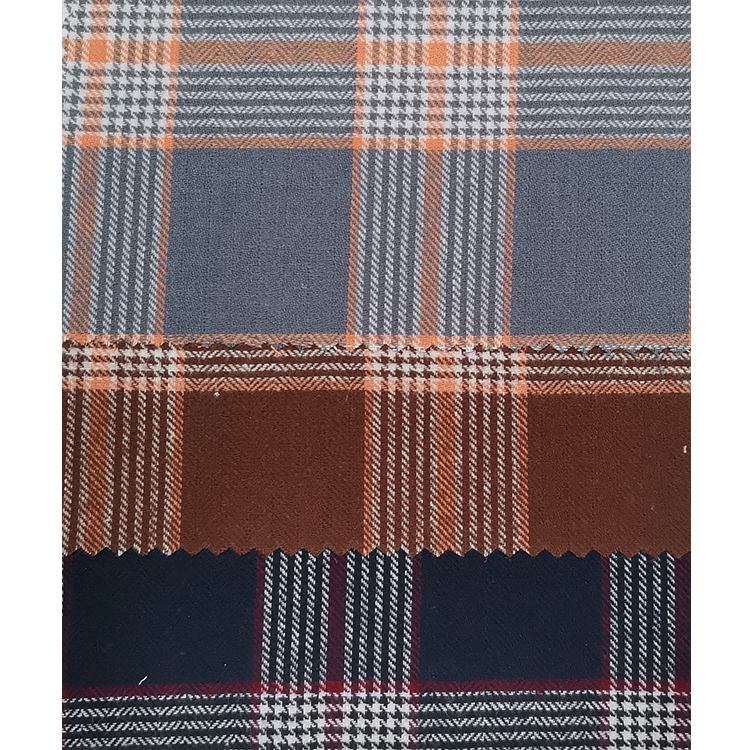 Yunfantex Cotton Flannel Check Twill Yarn-dyed Weave Plaids for School Uniform Shirts