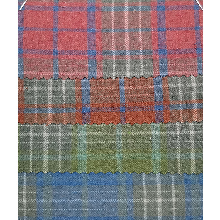 Yunfantex Cotton Flannel Check Twill Yarn-dyed Weave Plaids for School Uniform Shirts