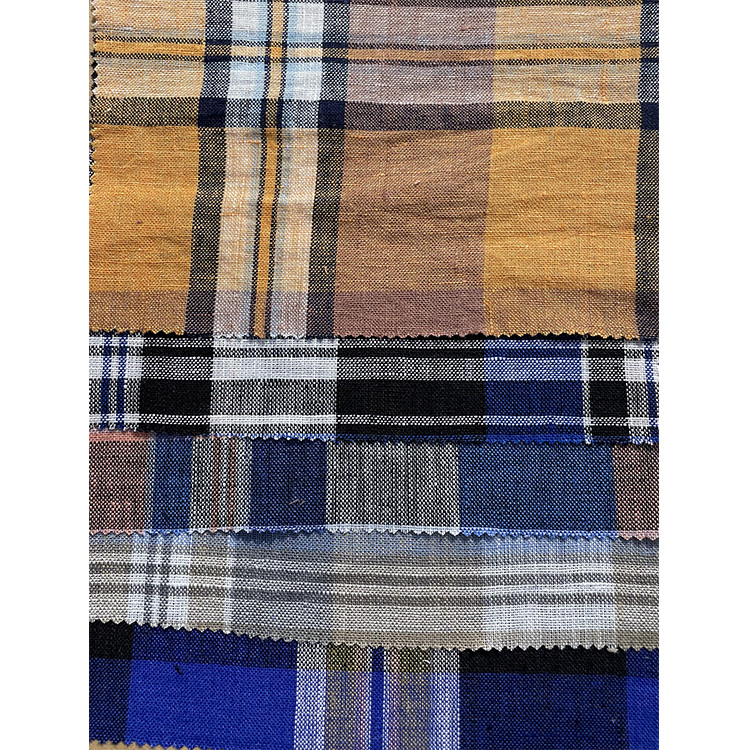 4.jpg Yunfantex Wholesale Linen Check Yarn Dyed Gingham Fabric for Shirt Dress