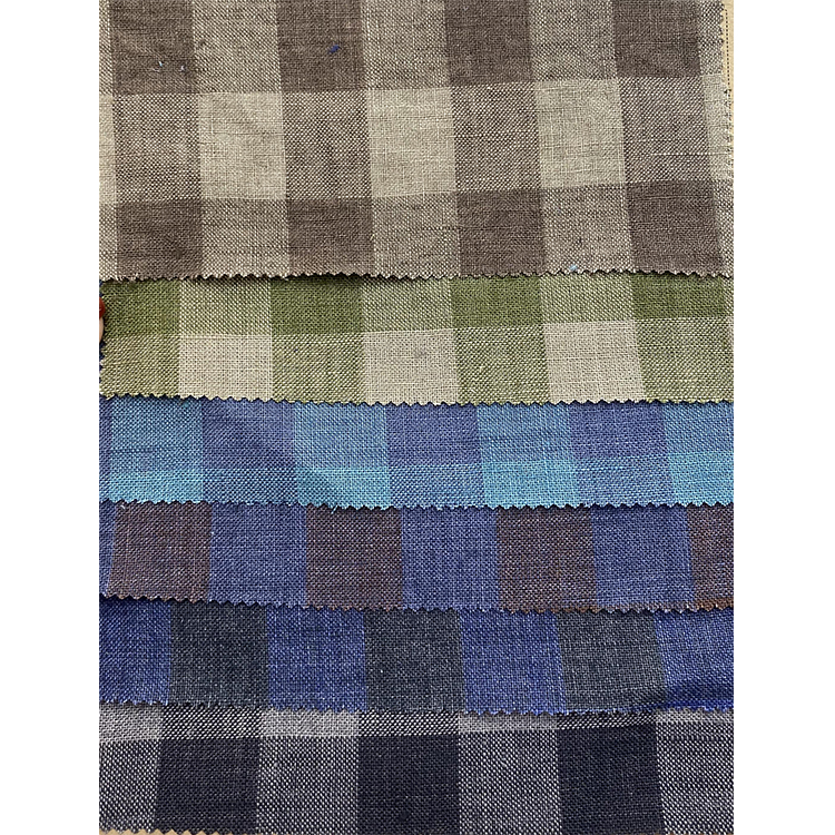 Yunfantex Wholesale Linen Check Yarn Dyed Gingham Fabric for Shirt Dress