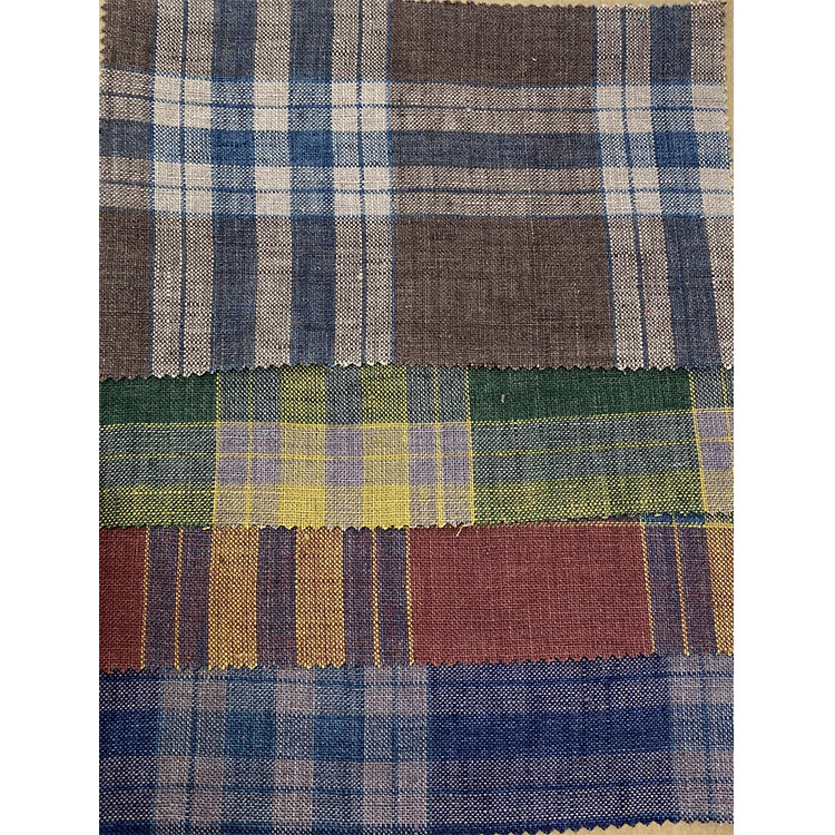 10.jpg Yunfantex Wholesale Linen Check Yarn Dyed Gingham Fabric for Shirt Dress