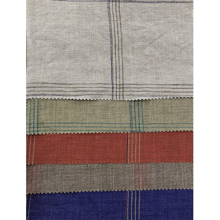 Yunfantex Wholesale Linen Check Yarn Dyed Gingham Fabric for Shirt Dress