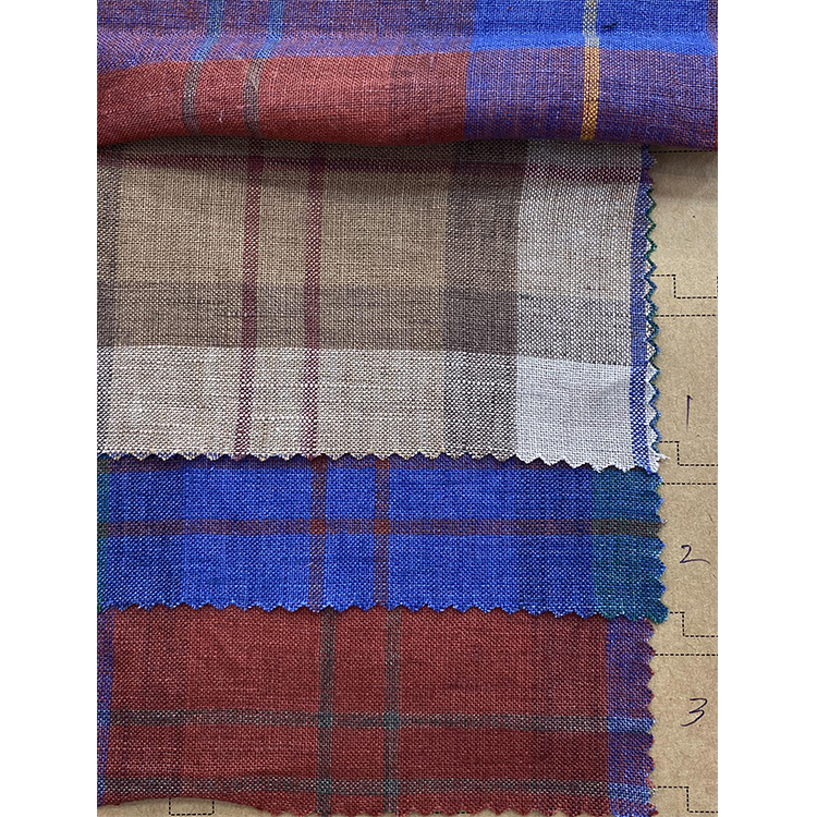 Yunfantex Wholesale Linen Check Yarn Dyed Gingham Fabric for Shirt Dress