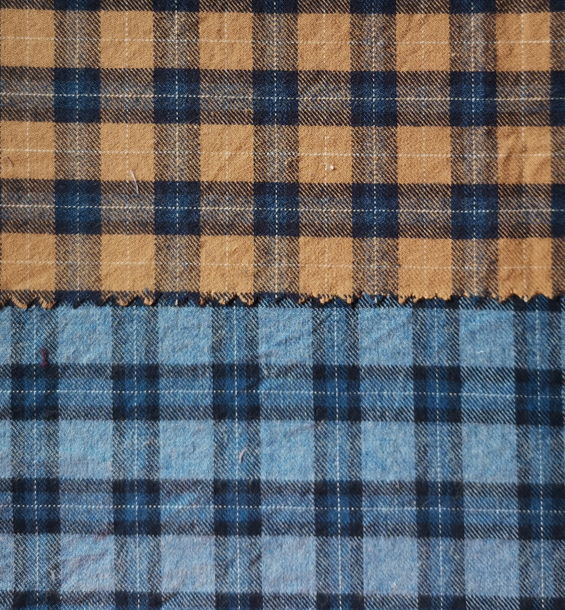 Yunfantex Woven Plaid Flannel Check Twill Strip Shirt Fabric and Lining for Garments