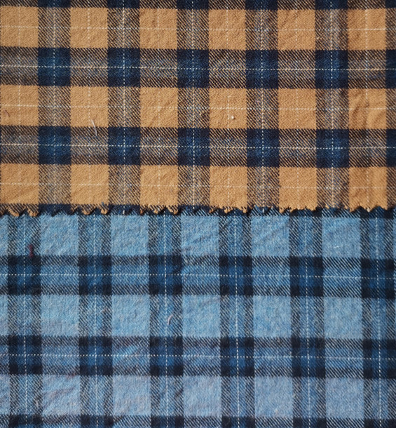 Yunfantex Woven Plaid Flannel Check Twill Strip Shirt Fabric and Lining for Garments