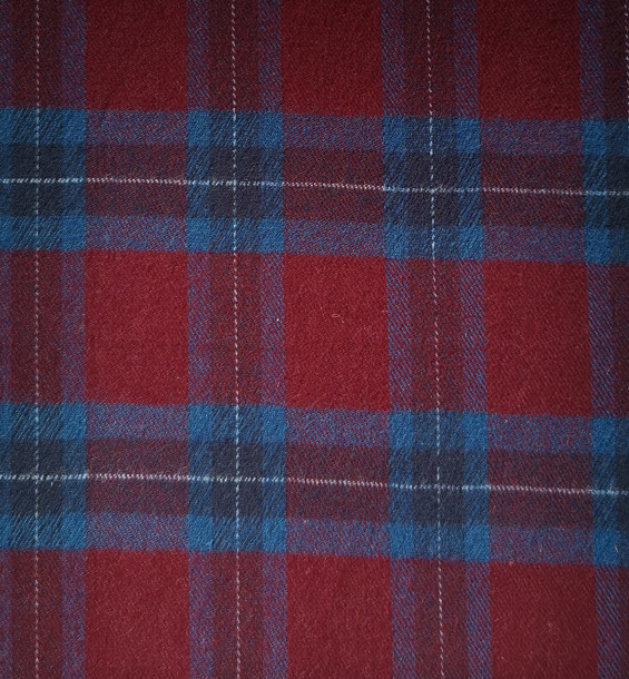 Yunfantex Woven Plaid Flannel Check Twill Strip Shirt Fabric and Lining for Garments