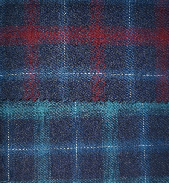 Yunfantex Woven Plaid Flannel Check Twill Strip Shirt Fabric and Lining for Garments
