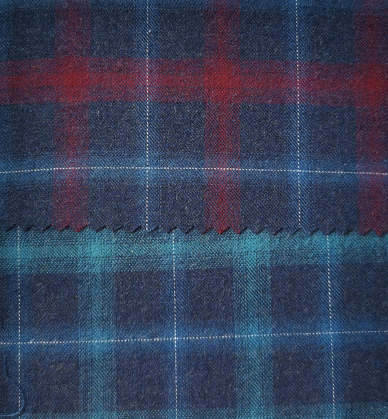 Yunfantex Woven Plaid Flannel Check Twill Strip Shirt Fabric and Lining for Garments