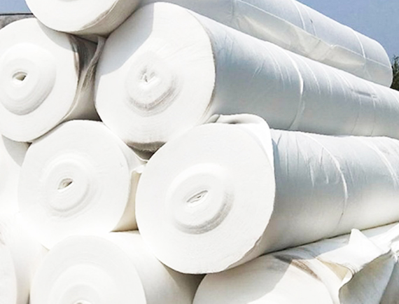 Construction process of geotextile