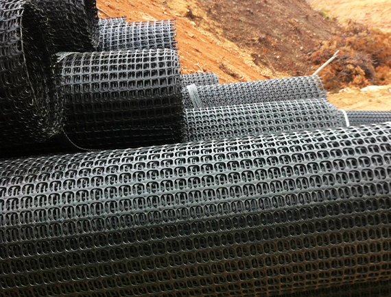 Precautions for construction of geogrid