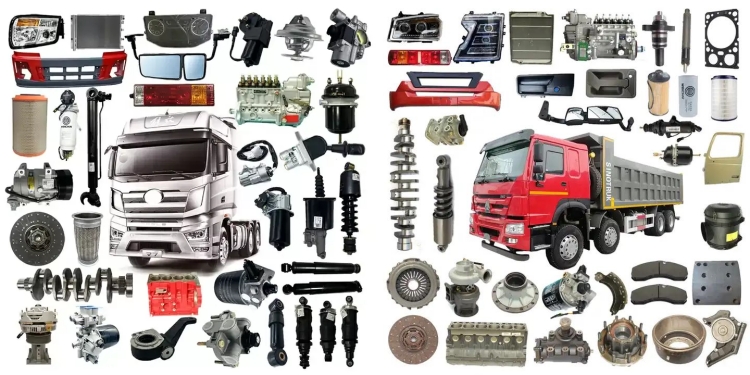 Tractor head and dump truck spare part