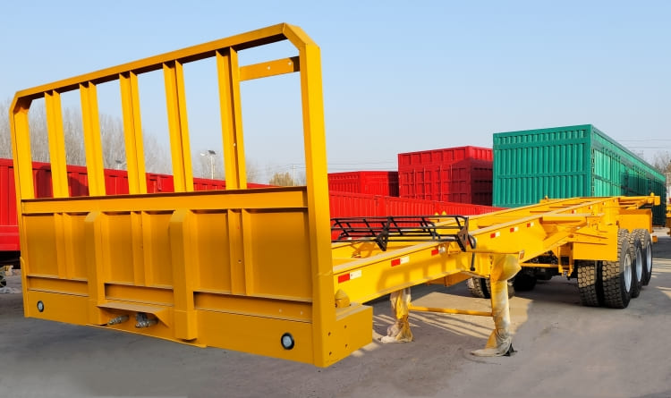 40 Ft Shipping Container Trailer with Front Wall