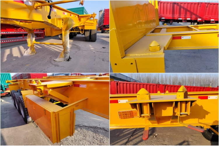 40 Ft Shipping Container Trailer with Front Wall