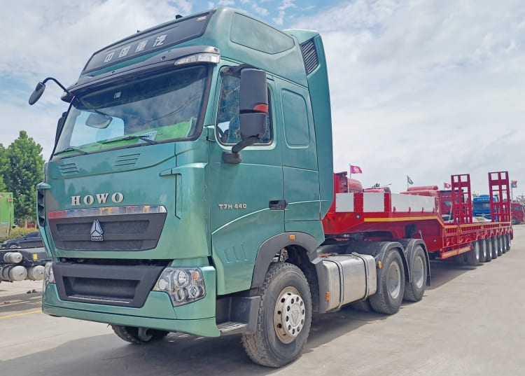 7 axle low bed trailer (8).jpg 7 Axle Low Bed Trailer with Air Suspension