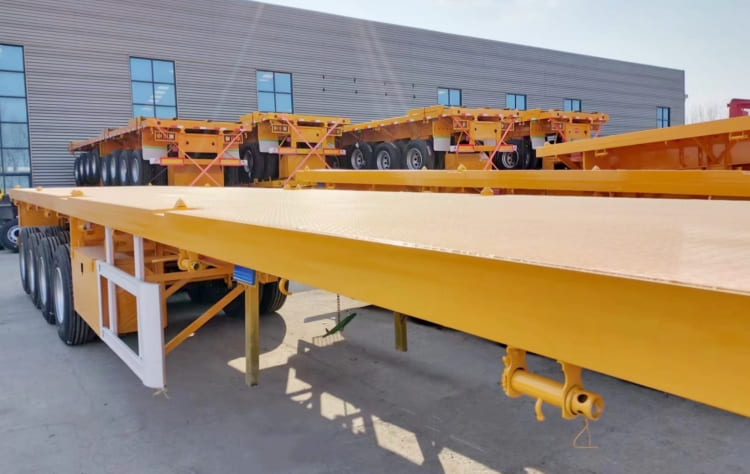 4 Axle Flatbed Trailer with Air Bag Suspension