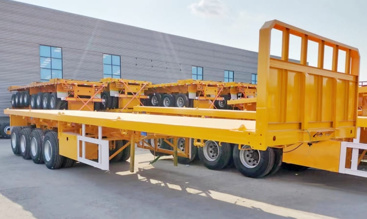 4 Axle Flatbed Trailer with Air Bag Suspension
