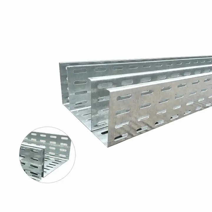 Hot Sale Galvanised Cable Trunking Mild Steel Cable Tray Weight 150mm Galvanized