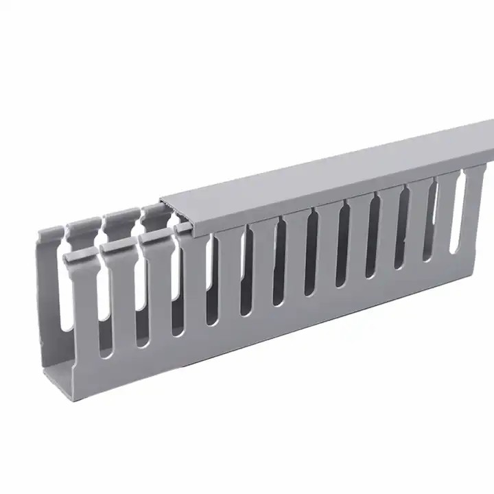 One-Stop Service Multi-Size Customized Heat Resistant Slotted Plastic PVC Wiring Ducting Cable Trunking