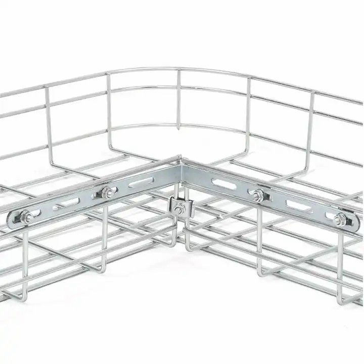 Easy Installation Durable Rust Protection Hot Dip Galvanized Basket Wire Mesh Cable Tray