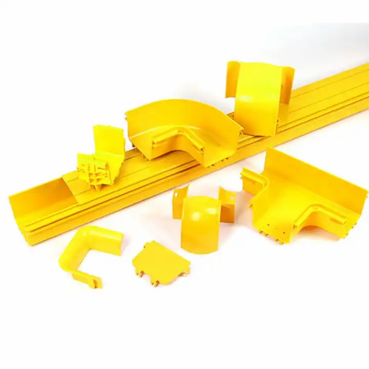 Supporting System Rust Basket Management Duct PVC ABS Indoor Yellow Fiber Optic Cable Tray Optical Raceway