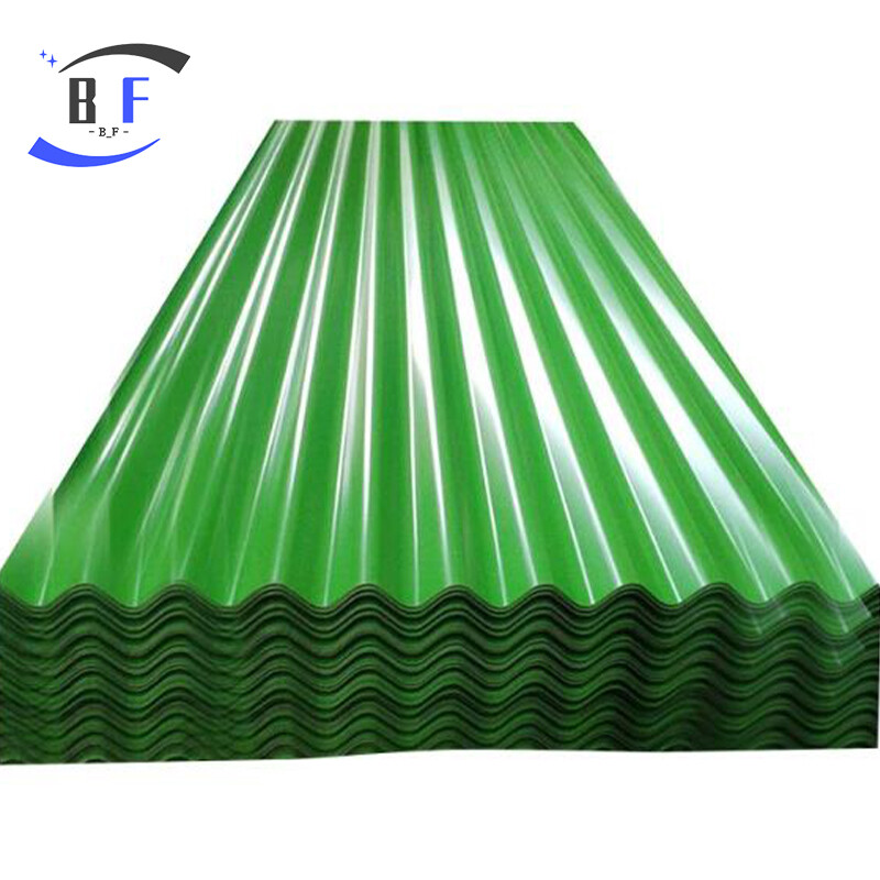 Corrugated steel roofing sheets