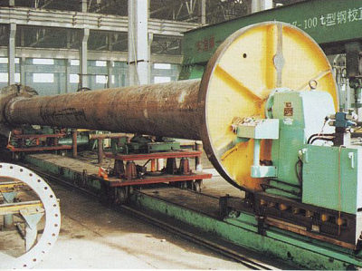Steel pipe flange assembling mould