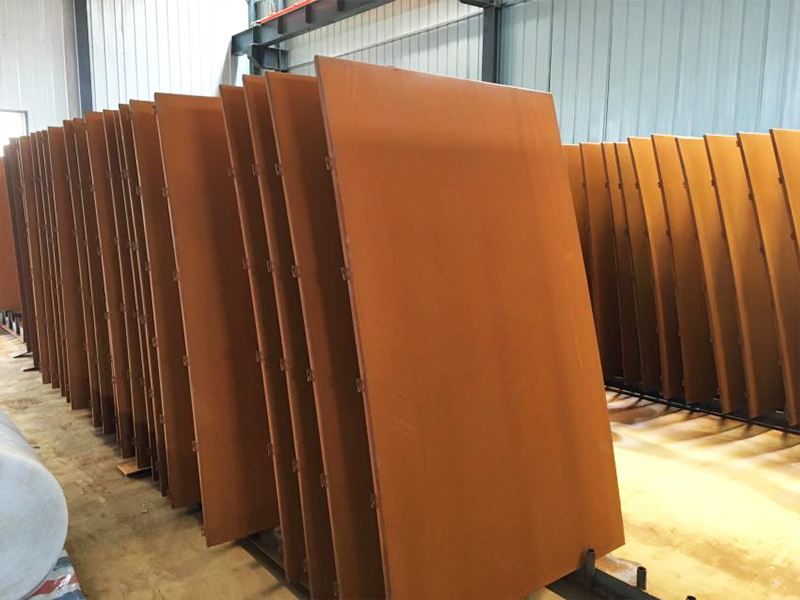 Weather-proof steel curtain wall, rust plate, curtain wall, laser hollow carving, curtain wall, decorative curtain wall, weathering steel