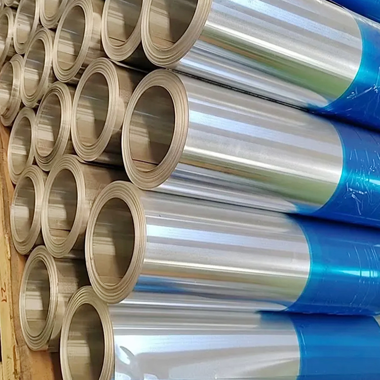 Various widths of aluminium foil