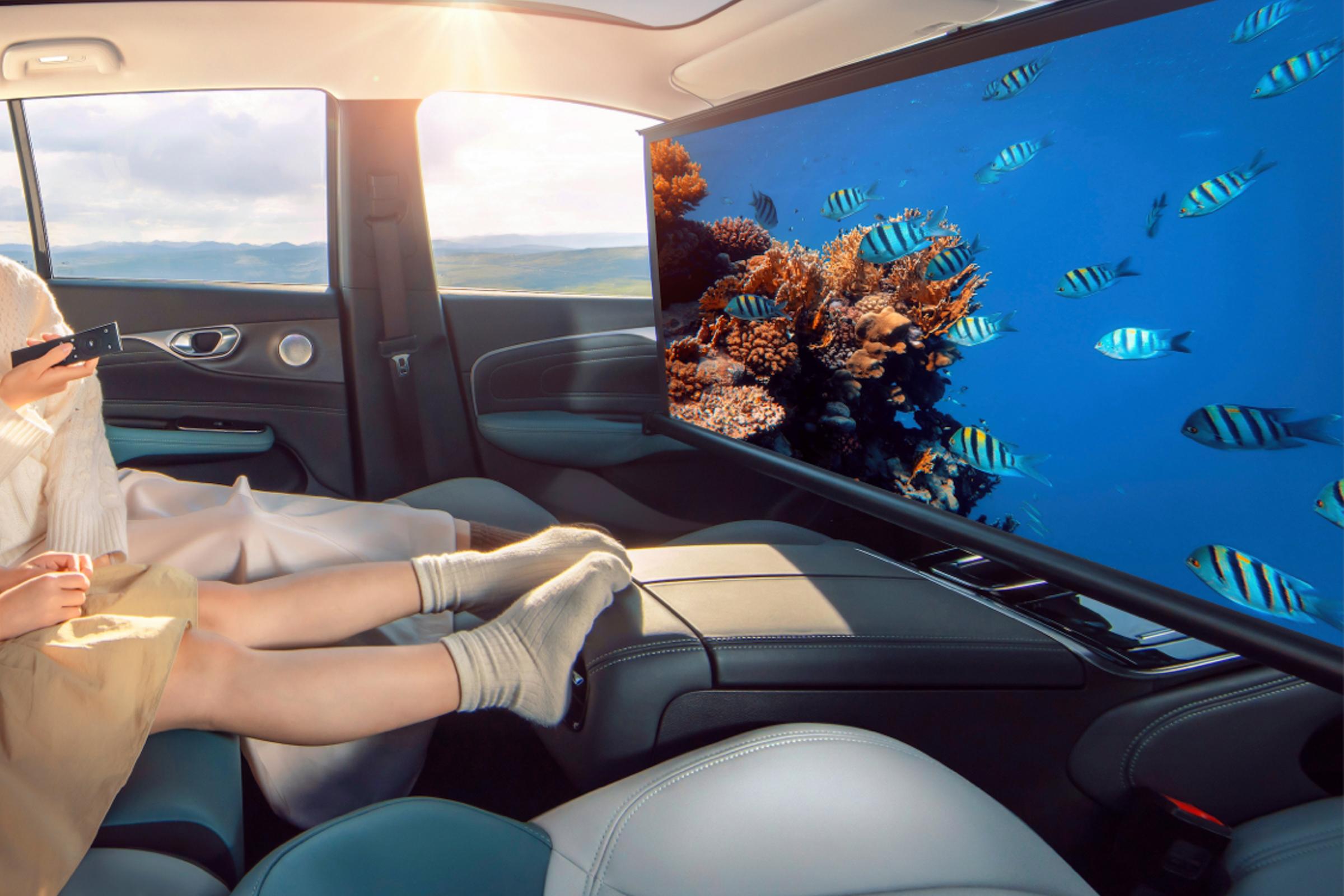 The latest AION V PLUS 60 Starlight Edition China exports new energy electric vehicles.