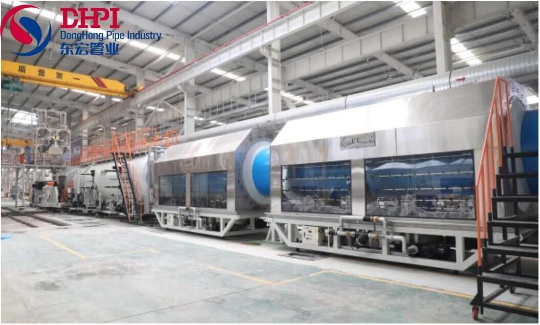Линия по производству высокопроизводительных труб из ПВХ большого калибра компании Donghong успешно прошла испытания