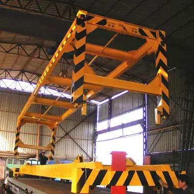 Manual operated overheight container spreader